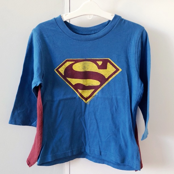 Superman Cape Long Sleeve Tee 5t | Poshmark